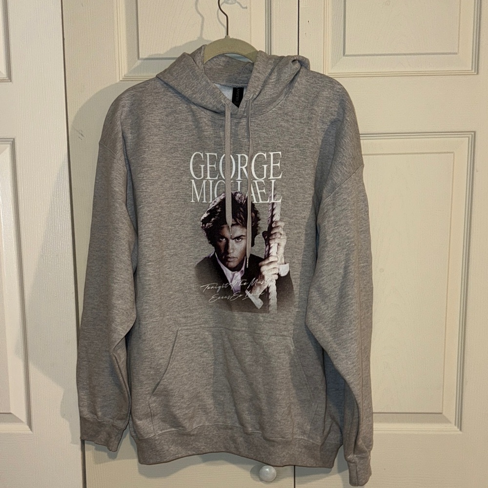 George Michael Gray Graphic Hoodie